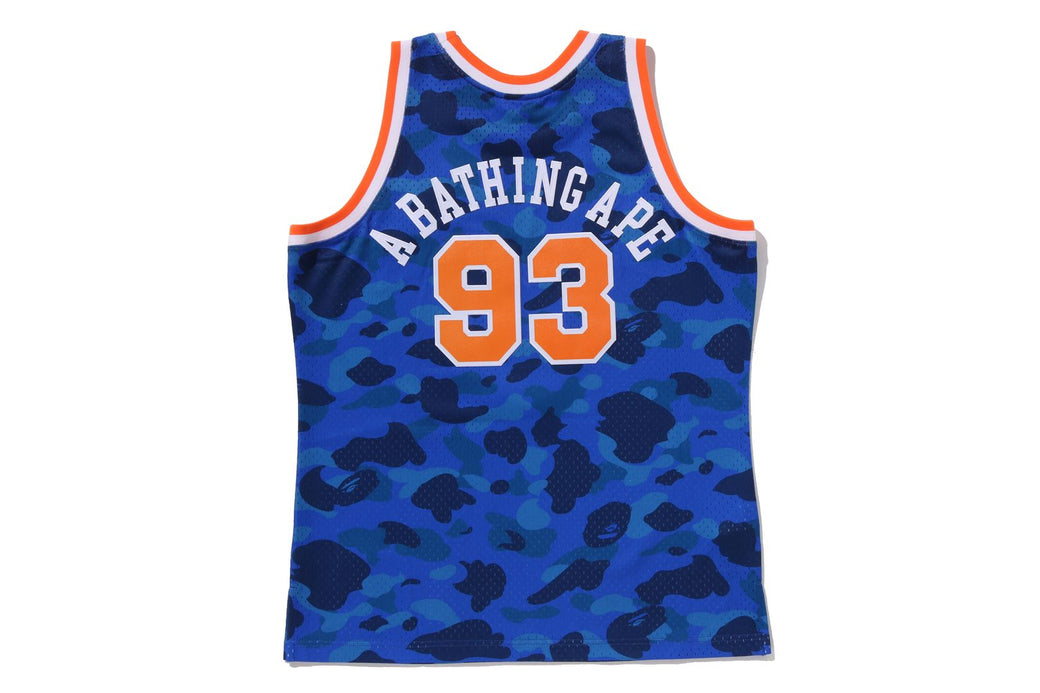 BAPE X M&N NBA 】NEW YORK KNICKS SWINGMAN JERSEY | bape.com