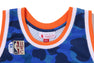 【 BAPE X M&N NBA 】NEW YORK KNICKS SWINGMAN JERSEY
