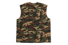 GLITCH WOODLAND CAMO HEAVY WASH BATHING APE CROPPED FIT TANK TOP