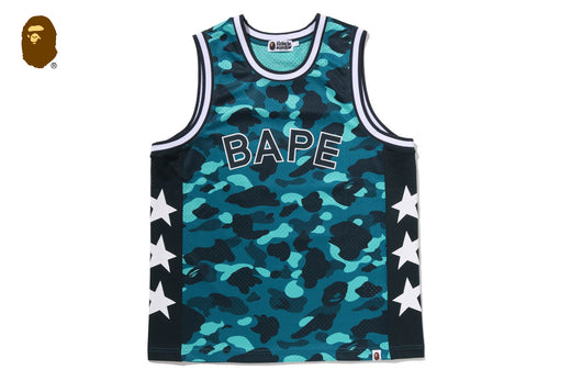 COLOR CAMO MESH MULTI LOGO RELAXED FIT TANK TOP | bape.com