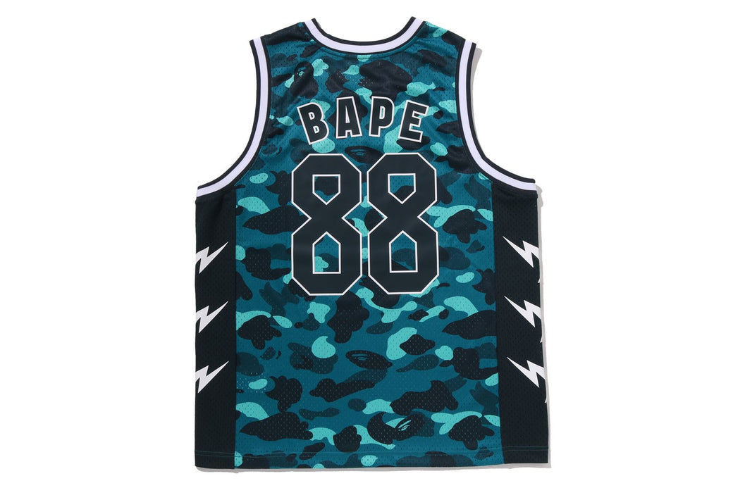 COLOR CAMO MESH MULTI LOGO RELAXED FIT TANK TOP | bape.com