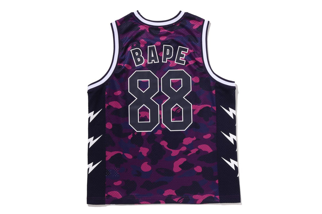 COLOR CAMO MESH MULTI LOGO RELAXED FIT TANK TOP | bape.com