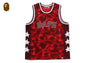 COLOR CAMO MESH MULTI LOGO RELAXED FIT TANK TOP