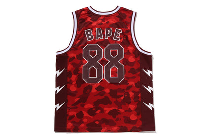 COLOR CAMO MESH MULTI LOGO RELAXED FIT TANK TOP