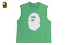 HEAVY WASH APE HEAD CROPPED FIT TANK TOP