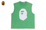 HEAVY WASH APE HEAD CROPPED FIT TANK TOP