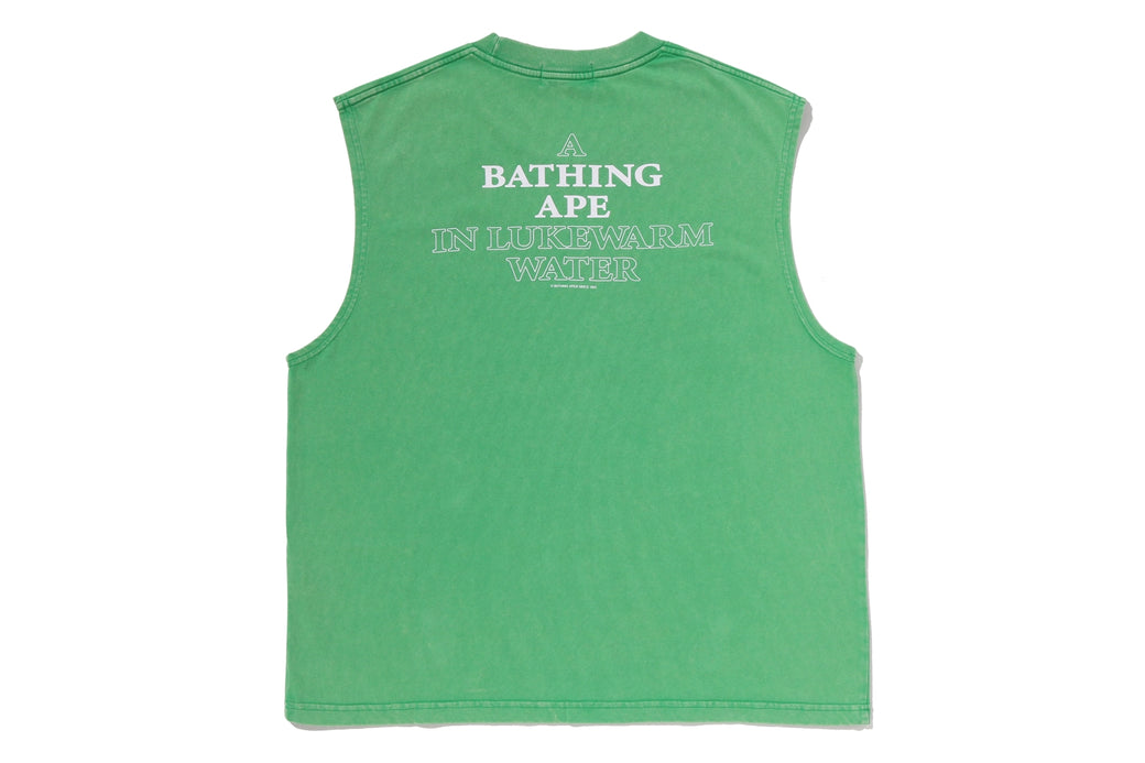 BAPE タンクトップ HEAVY WASH APE HEAD CROPPED FIT TANK TOP | bape.com