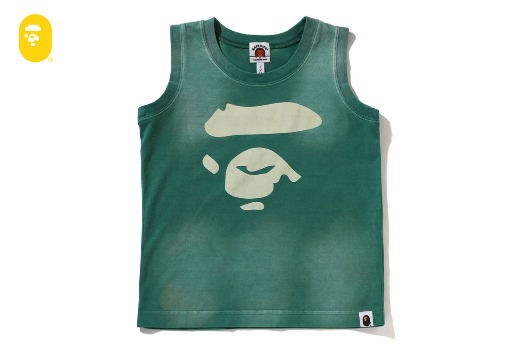 BAPE タンクトップ APE FACE WASHED EFFECT TANK TOP | bape.com