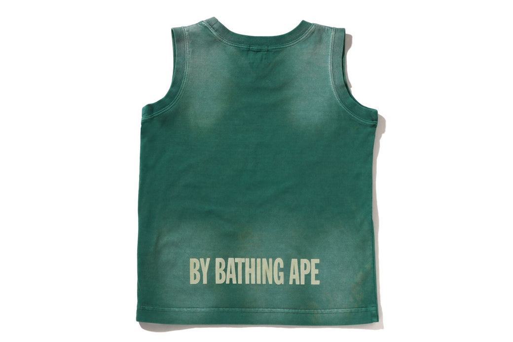 APE FACE WASHED EFFECT TANK TOP | bape.com