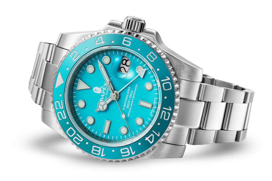 腕時計(アナログ)BAPE TYPE 2 BAPEX blue - 腕時計(アナログ)