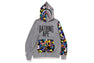 MULTI CAMO NYC LOGO SHARK  FULL ZIP HOODIE