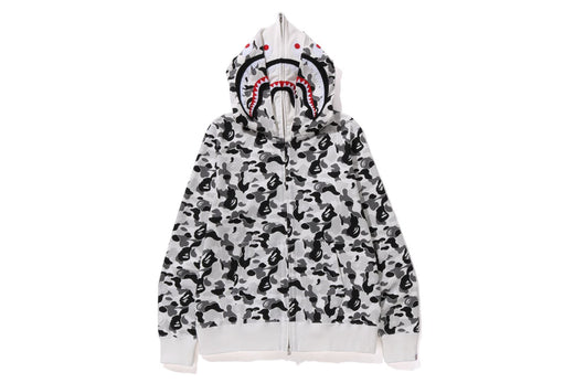 ABC CAMO DOUBLE SHARK FULL ZIP HOODIE | bape.com