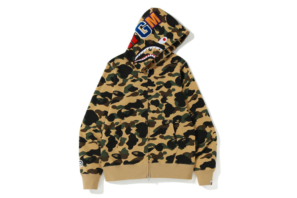 トップスbape 1ST CAMO SHARK FULL ZIP HOODIE - パーカー