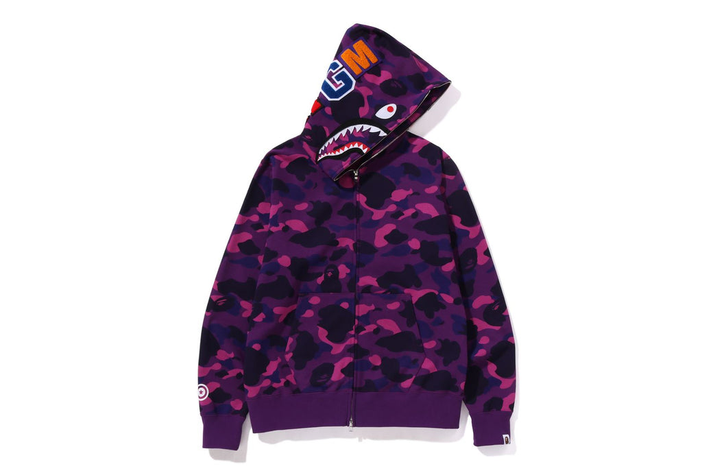 COLOR CAMO SHARK FULL ZIP HOODIE | bape.com