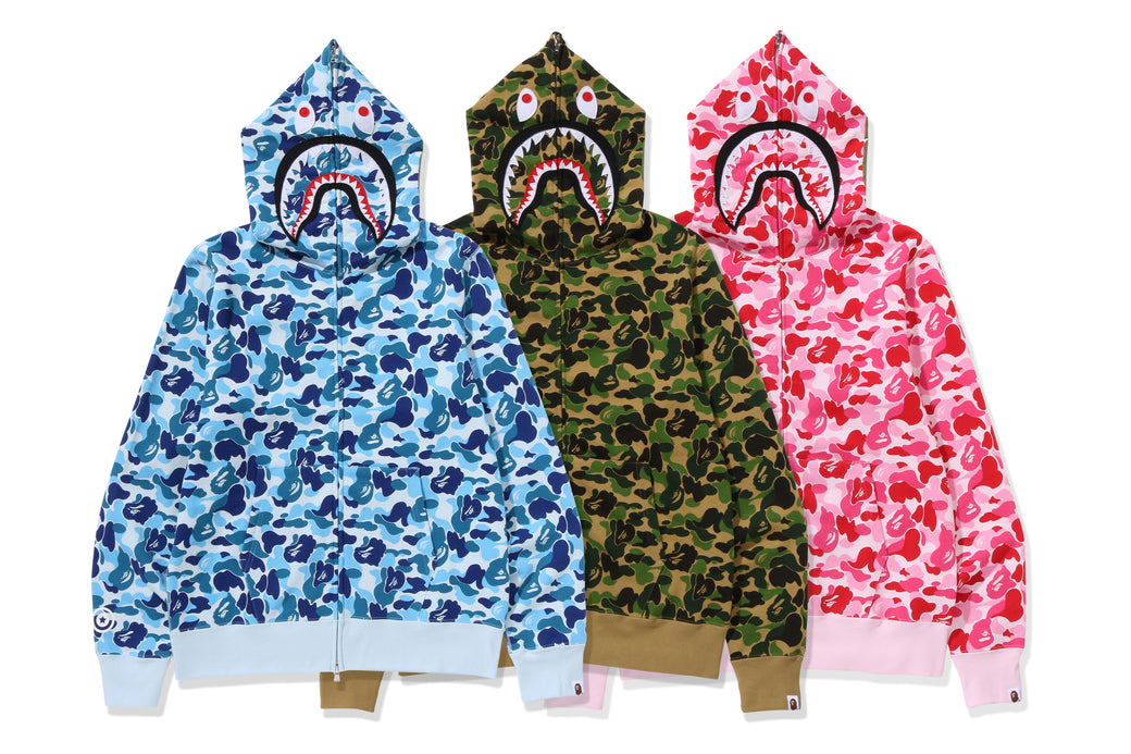 ABC CAMO SHARK FULL ZIP HOODIE | bape.com