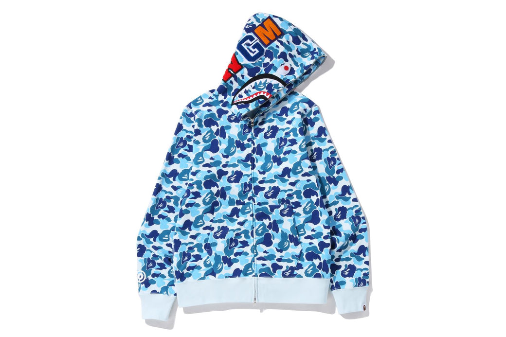 Bape patched shark full zip hoodie best sale