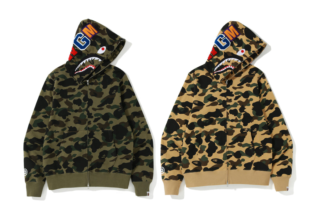 1ST CAMO SHARK FULL ZIP HOODIE