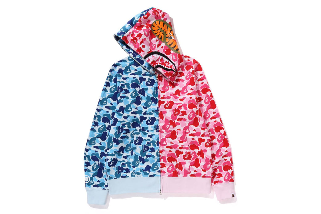 ABC CAMO CRAZY SHARK FULL ZIP HOODIE