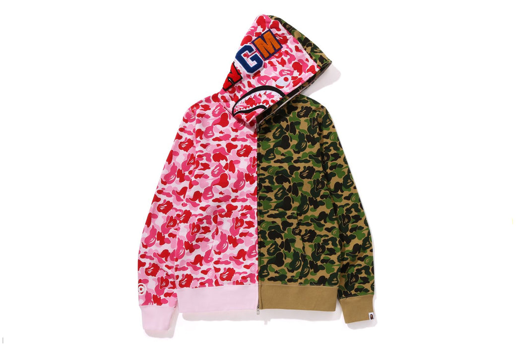 ABC CAMO CRAZY SHARK FULL ZIP HOODIE