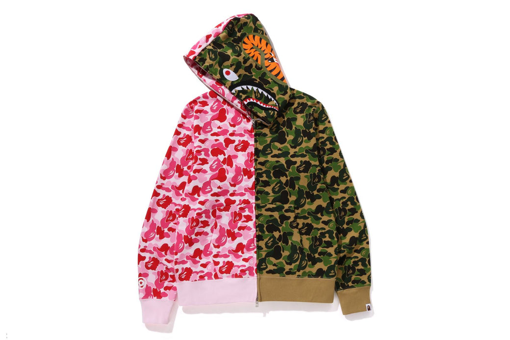 ABC CAMO CRAZY SHARK FULL ZIP HOODIE bape