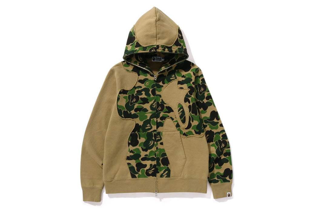 ABC CAMO PATCHWORK FULL ZIP HOODIE