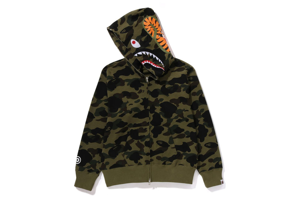 1ST CAMO SHARK FULL ZIP HOODIE | bape.com