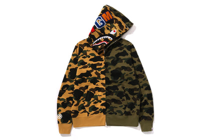 1ST CAMO SEPARATE SHARK FULL ZIP HOODIE