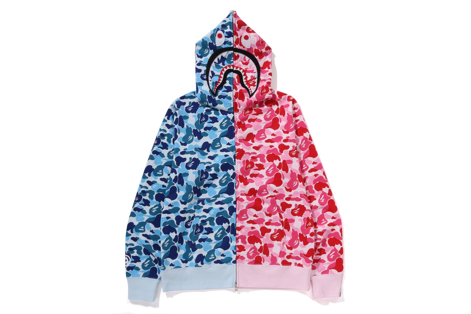 【A BATHING APE】ABC CAMO SHARK FULL ZIP HOODIE ピンク 2XL Buy BAPE ABC Camo Shark Full Zip Hoodie 'Pink' - 1I80 115