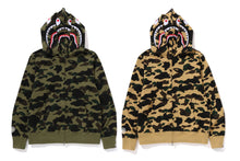 1ST CAMO SHARK FULL ZIP DOUBLE HOODIE