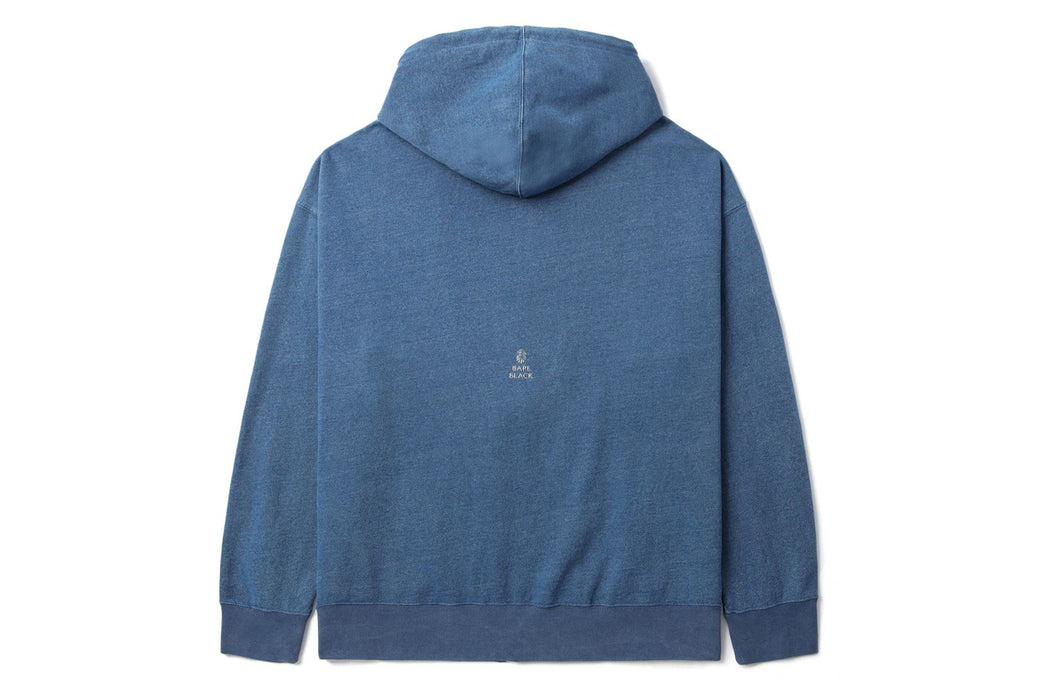 Bape indigo hoodie best sale