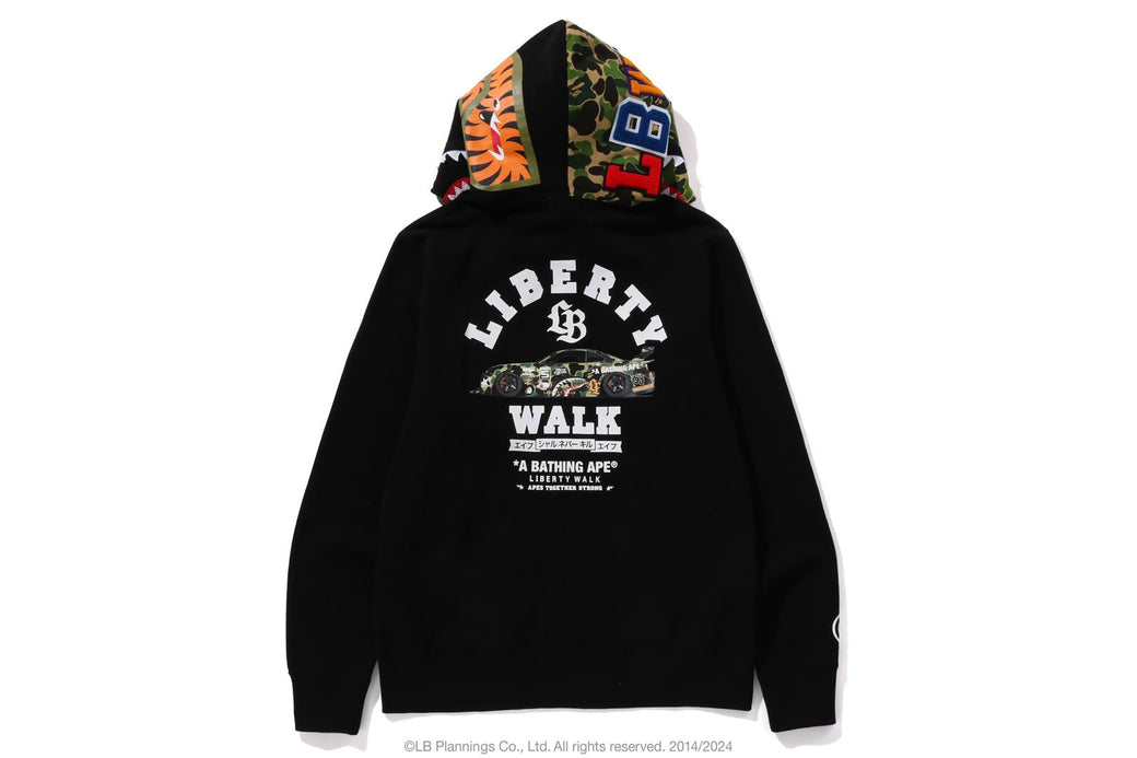 【 BAPE X LBWK 】S15 SHARK FULL ZIP HOODIE