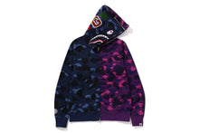 COLOR CAMO SEPARATE SHARK FZ HOODIE