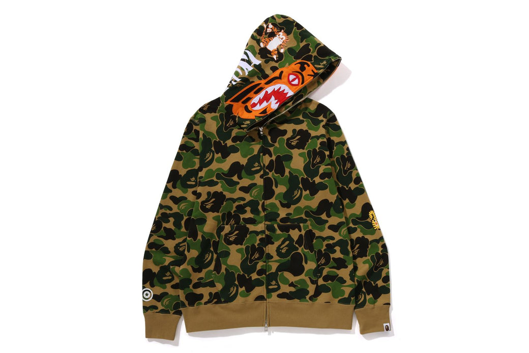 Bape tiger camo full zip hoodie sale