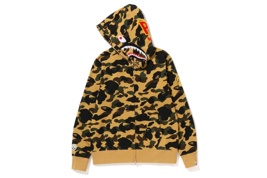 1ST CAMO 2ND SHARK FULL ZIP HOODIE | bape.com