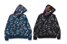 JAPANESE TATTOO CAMO SHARK FZ HOODIE