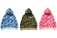 ABC CAMO LOGO RIB FULL ZIP HOODIE