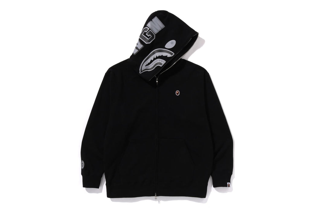 ONE POINT APE HEAD SHARK RELAXED FIT FULL ZIP HOODIE bape