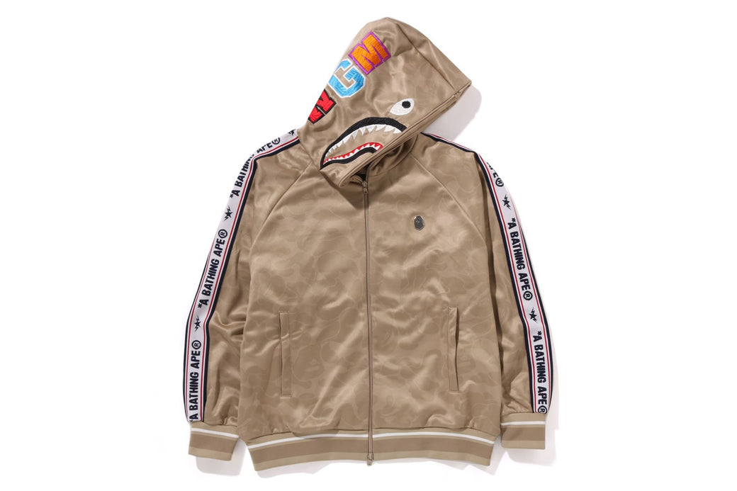 SOLID CAMO RELAXED FIT SHARK FULL ZIP HOODIE | bape.com 
