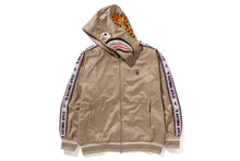 SOLID CAMO RELAXED FIT SHARK FULL ZIP HOODIE