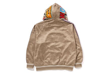 SOLID CAMO RELAXED FIT SHARK FULL ZIP HOODIE