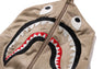 SOLID CAMO RELAXED FIT SHARK FULL ZIP HOODIE