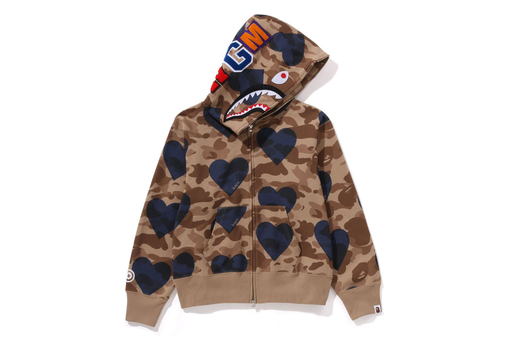 I LOVE BAPE SHARK FULL ZIP HOODIE bape