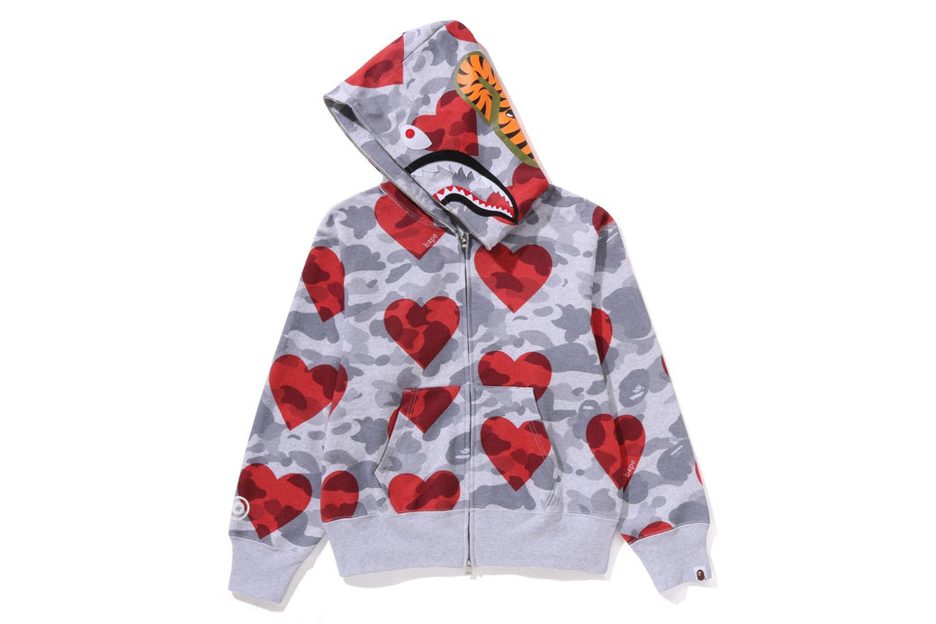 I LOVE BAPE SHARK FULL ZIP HOODIE bape