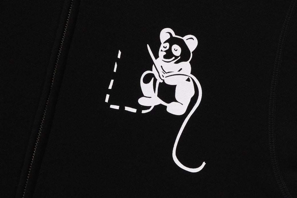 A BATHING APE® Panda full-zip Hoodie | White | FARFETCH
