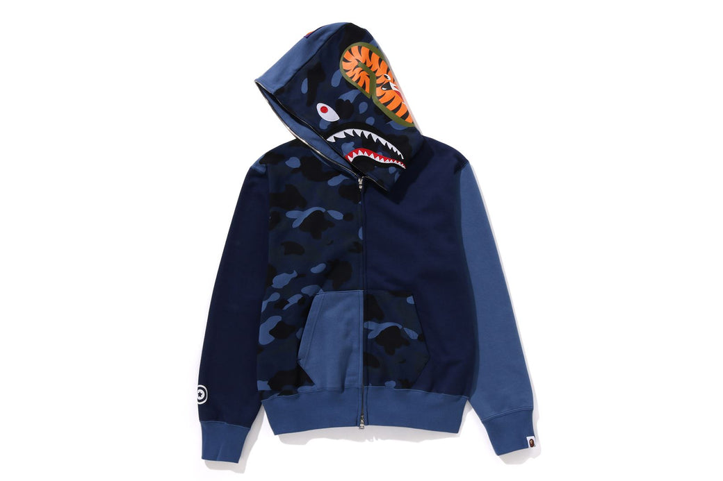 COLOR CAMO SHARK FULL ZIP HOODIE bape