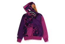 COLOR CAMO SHARK FULL ZIP HOODIE