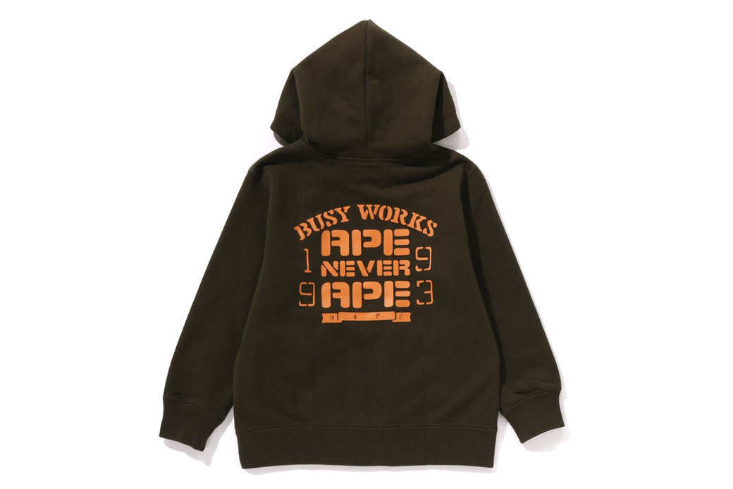 SOLID CAMO BACK PRINT ZIP HOODIE bape