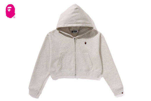 APE HEAD ONE POINT CROPPED ZIP HOODIE