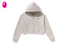 APE HEAD ONE POINT CROPPED ZIP HOODIE