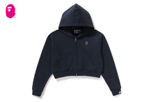 APE HEAD ONE POINT CROPPED ZIP HOODIE